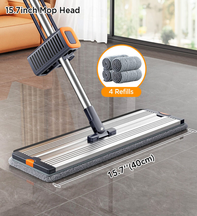 Joybos® Rotating Large Flat Mop Set With Dewatering Scraper Z147 - Image 12