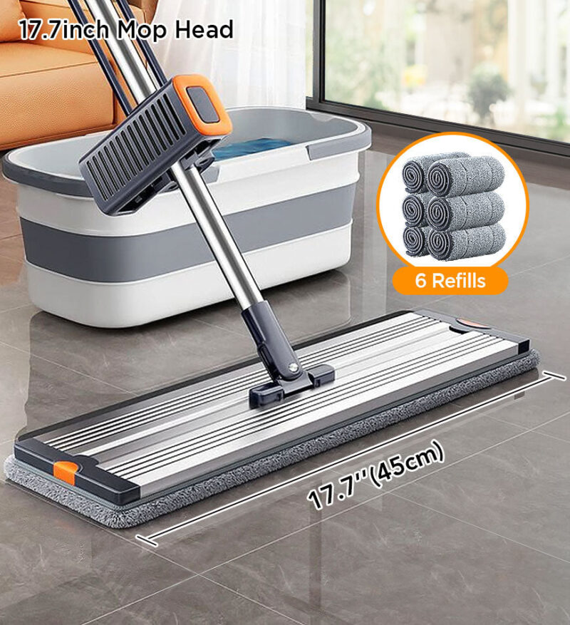 Joybos® Rotating Large Flat Mop Set With Dewatering Scraper Z147 - Image 16