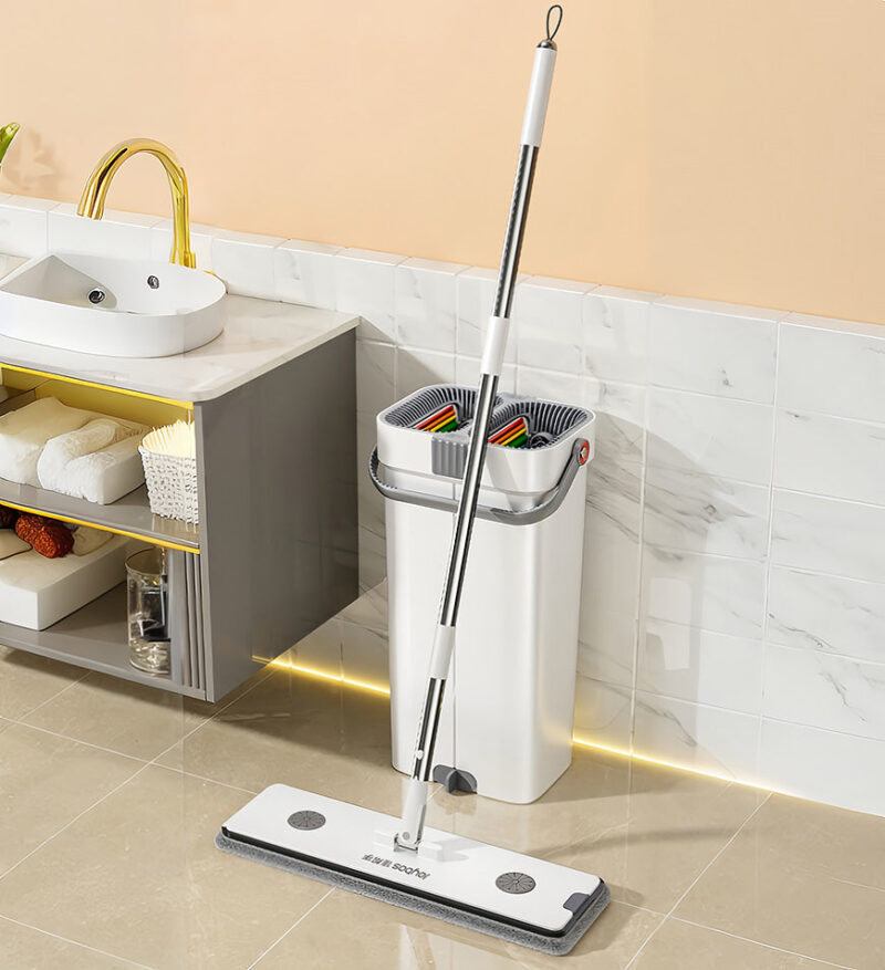 Joybos® Upgrade 2+2 Scrapers 16" Large Flat Mop and Bucket System Z84 - Image 15