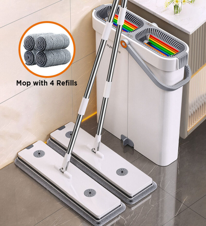 Joybos® 2 Pcs Large Flat Floor Mop and Bucket Set With Upgrade Wringer Set Z41 - Image 19