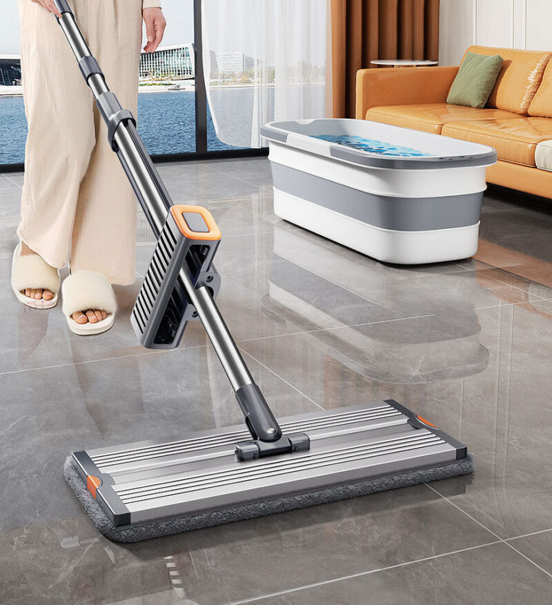 Joybos® Rotating Large Flat Mop Set With Dewatering Scraper Z147 - Image 2