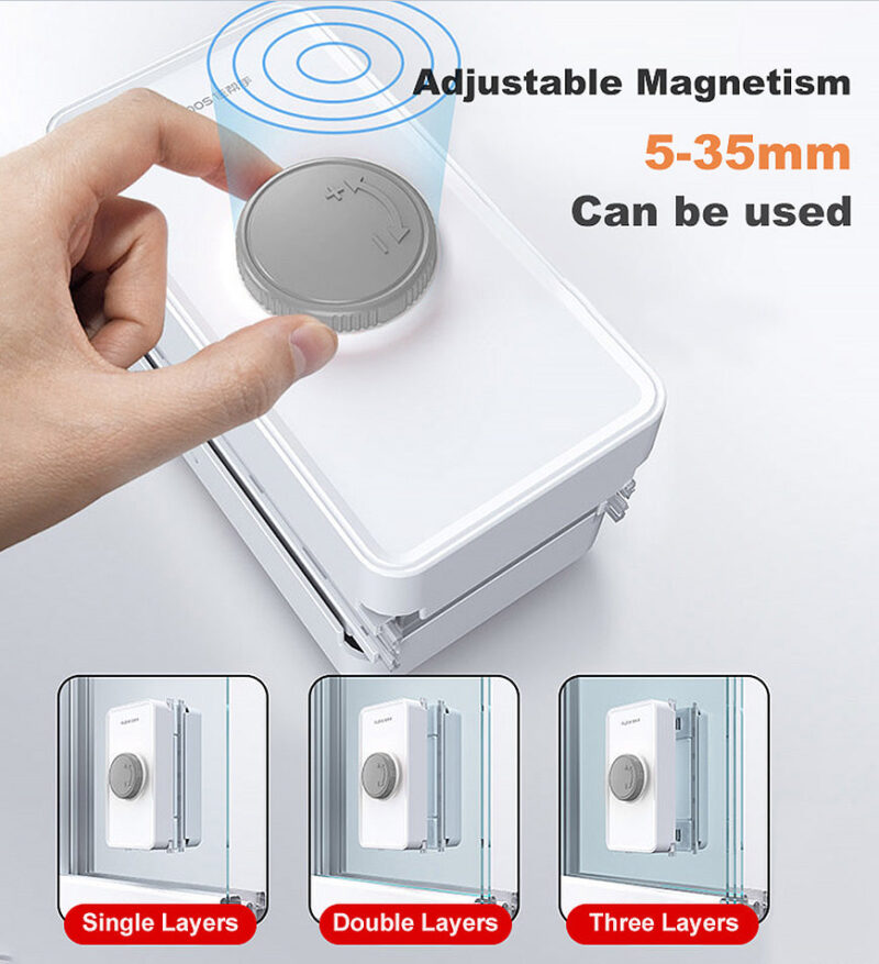 Joybos® Rectangle Double-Sided Magnetic Telescopic Rod Window Cleaner - Image 6