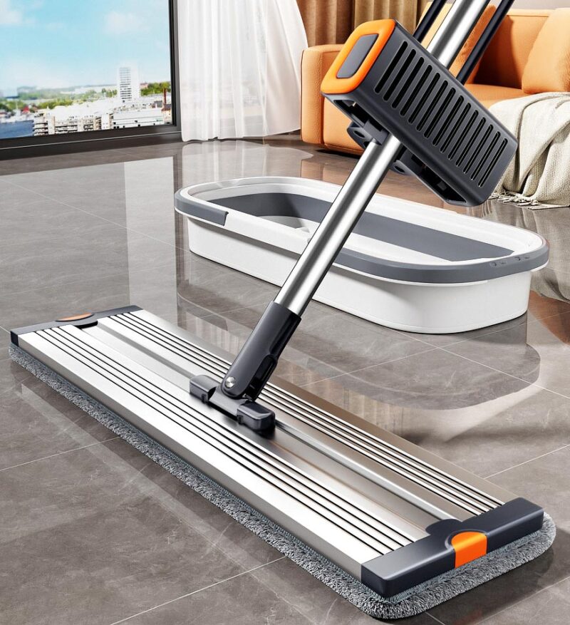 Joybos® Rotating Large Flat Mop Set With Dewatering Scraper Z147 - Image 3